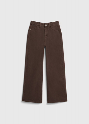 Джинсы Wide leg для девочек, Коричневый