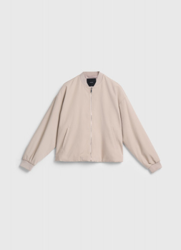 Бомбер на молнии, Бежевый