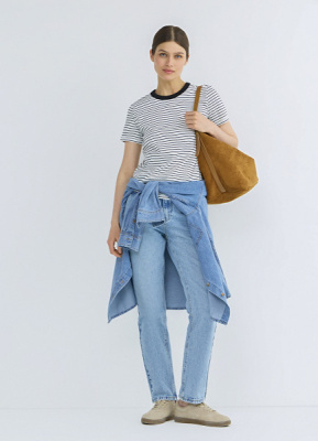 Базовая футболка из плотного хлопка, Белый