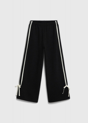 Брюки с лампасами для девочек, Черный