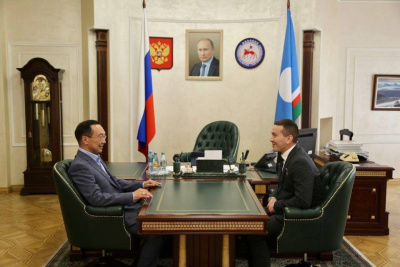 Глава Якутии встретился с Героем России Игорем Юргиным / ЯСИА   