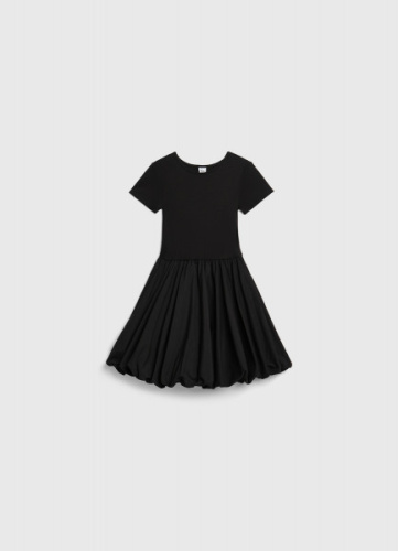 Платье с юбкой-баллон для девочек, Черный