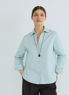 Рубашка из хлопка, Зеленый