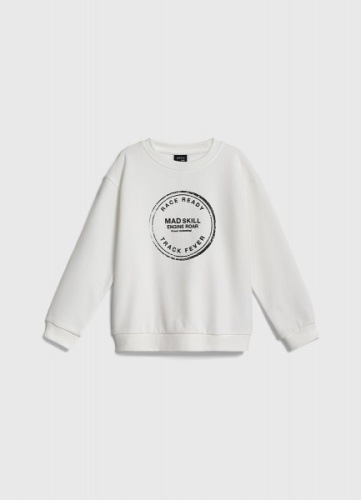 Свитшот с принтом для мальчиков, Бежевый