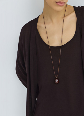 Женское колье, Коричневый