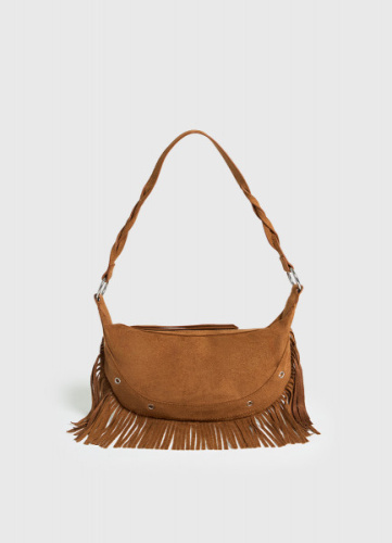 Сумка из искусственной замши для девочек, Коричневый