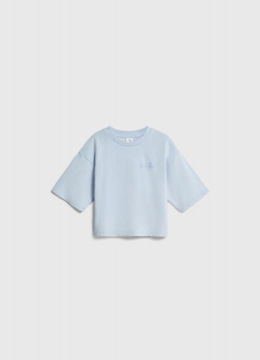 Футболка с принтом для девочек, Голубой