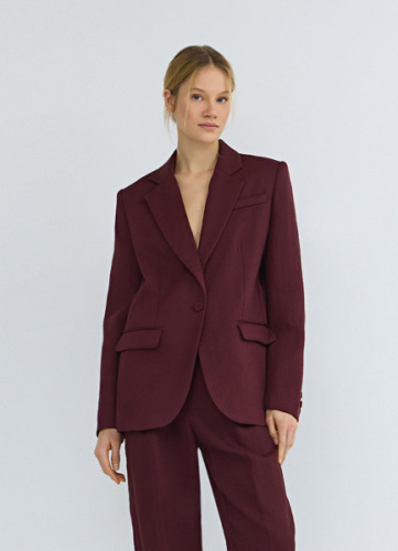 Однобортный жакет, Фиолетовый
