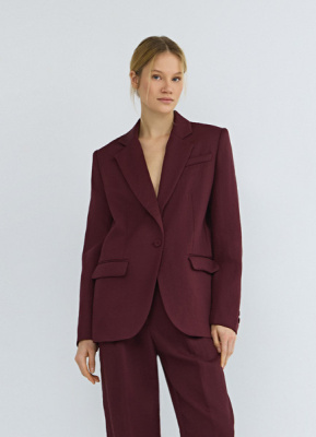 Однобортный жакет, Фиолетовый