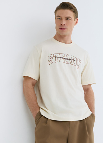 Футболка с принтом, Белый