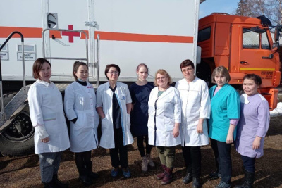 Врачи осмотрели более 400 жителей отдаленных населенных пунктов Ленского района / ЯСИА   