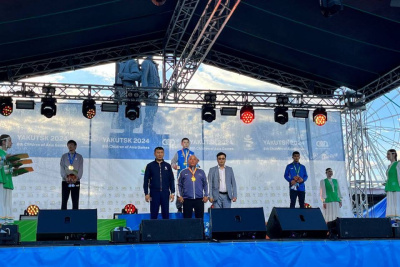 В Якутске наградили медалистов десятого дня соревнований игр «Дети Азии» / Карина Оконешникова Якутск Якутск Республика Саха (Якутия)