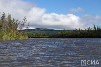 Уровень воды на Индигирке у села Хонуу Момского района превысил критическую отметку / ЯСИА   