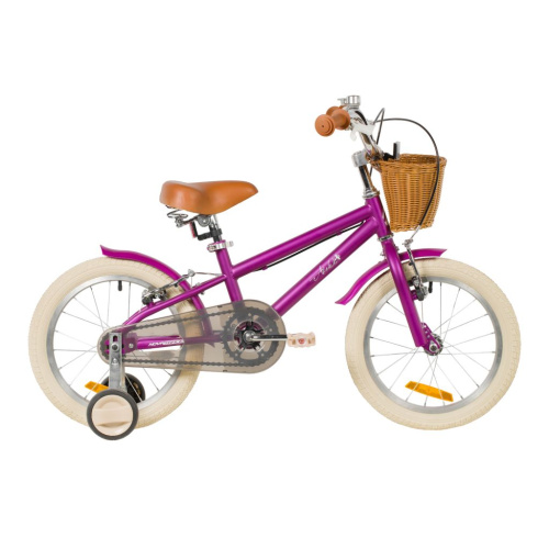 Детский велосипед Novatrack Adele 16, год 2026, цвет Фиолетовый