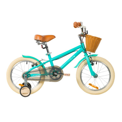 Детский велосипед Novatrack Adele 14, год 2026, цвет Зеленый