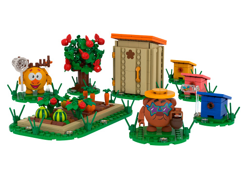 Смешарики AB-1517 Конструктор Рабочие будни