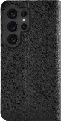 Чехол-книжка uBear Memo для Galaxy S26 Ultra, экокожа черный