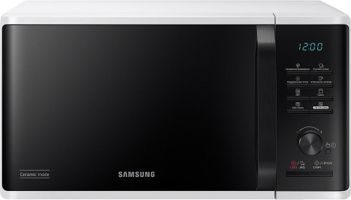 Микроволновая печь Samsung MG23K3515AW/BW с грилем, 23 л белый