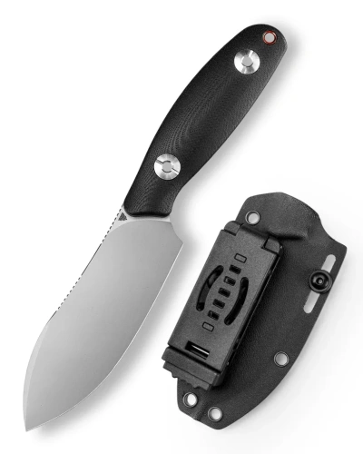 Походный нож Trivisa Aubergine-BG, сталь 14C28N, рукоять G10, черный