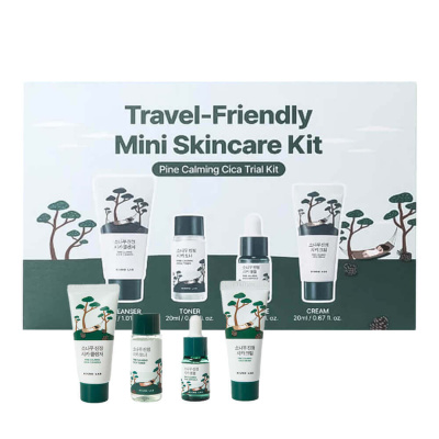 Набор миниатюр с экстрактом сосны Round Lab Travel-Friendly Mini Skincare Kit Pine Calming