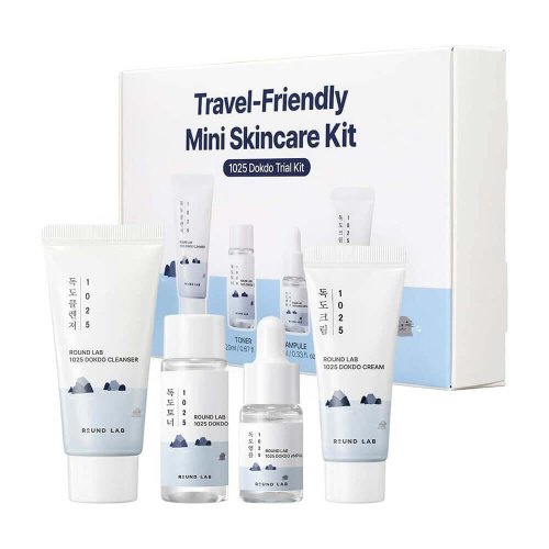 Набор миниатюр с морской водой Round Lab Travel-Friendly Mini Skincare Kit 1025 Dokdo
