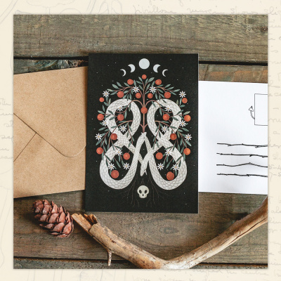 Открытка Дворникова А. "Двойной уроборос"