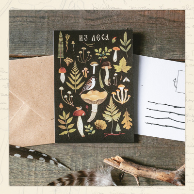 Открытка Дворникова А. "Воробушек"