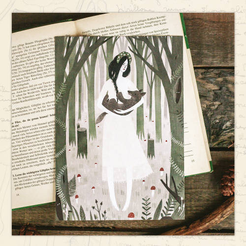 Открытка Дворникова А. "Волчонок"