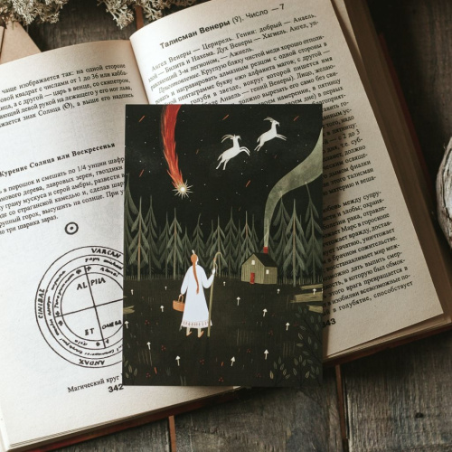 Открытка Дворникова А. "Комета"