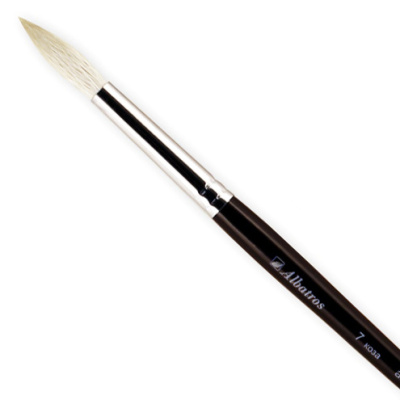 Кисть коза №7 круглая Альбатрос "Художник"