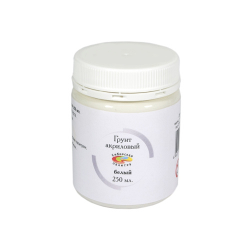 Грунт акриловый 250 мл, белый