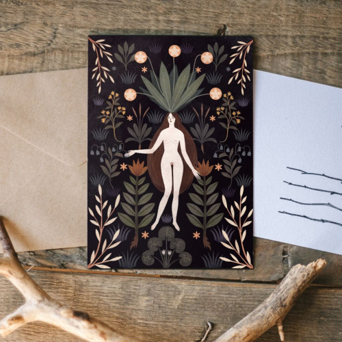 Открытка Дворникова А. "Мандрагора" (черный)