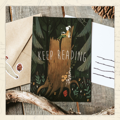 Открытка Дворникова А. "Дочь эколога"