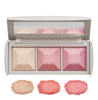 Палетка запеченных продуктов для макияжа лица 9г: Палетка 04 (хайлайтер + румяна Peach + румяна Rose)