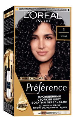 Краска для волос Preference : 1.0 Черный