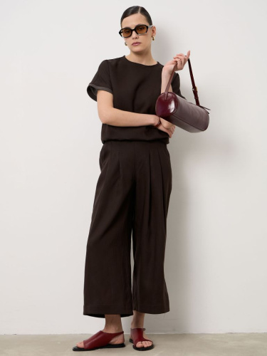 Кюлоты из тенселя 5012266 шоколадные