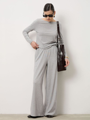 Брюки из тенселя 10762 серые