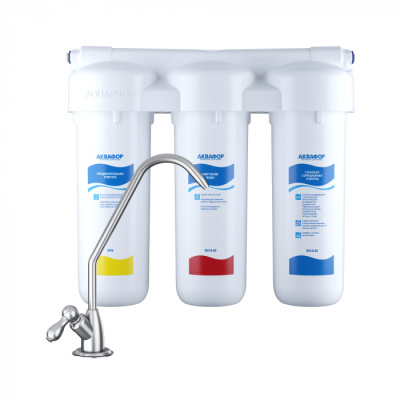 Водоочиститель Аквафор модель Трио Норма для жесткой воды