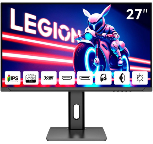 Монитор 27" AIWA MD2710 1920*1080, IPS, 300cd, 1000:1, 1ms, 178гр/178гр, HDMI, DP, 360Hz, Spk, pivot, black