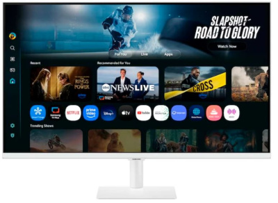 Монитор 32" Samsung Smart monitor M7 S32FM703UI 3840*2160, VA, 16:9, 60Hz, 4ms, 300cd, 3000:1, 178/178, HDMI, Spk, Tizen, WiFi, BT, VESA, Tilt, Пульт