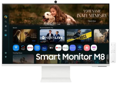 Монитор 32" Samsung S32FM801UMXUE 3840*2160, VA, 16:9, 350cd, 3000:1, 178гр/178гр, 60Hz, HDMI, HAS, белый