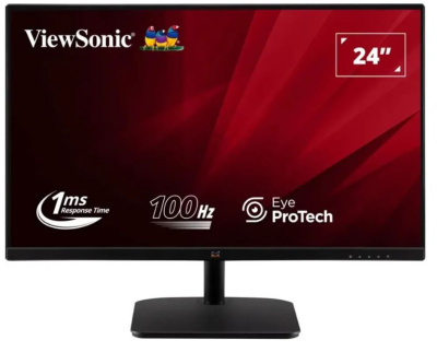 Монитор 23,8" Viewsonic VA2432-MHD-3 1920*1080, IPS, 16:9, 400cd, 1500:1, 1ms, 178гр/178гр, HDMI, DP, VGA,, 100Hz