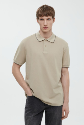 Поло из хлопка свободного кроя