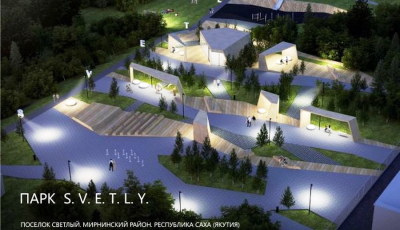 В Светлом идет второй этап строительства сквера /    