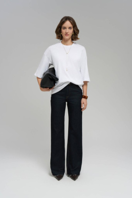 Футболка унисекс из хлопка оверсайз силуэта