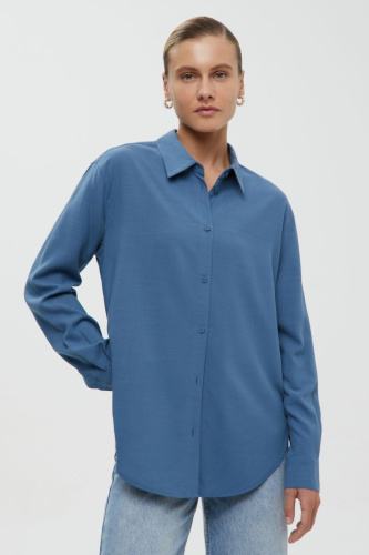 Блузка свободного силуэта из тенселя