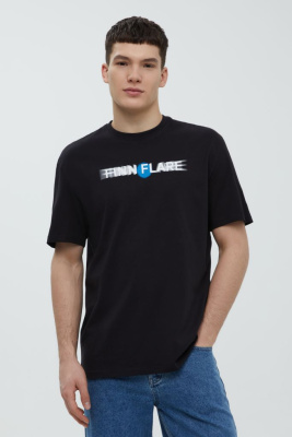 Футболка из хлопка с принтом