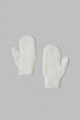 Варежки из ангоры и шерсти