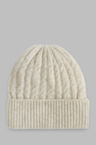 Вязаная шапка унисекс с подкладкой