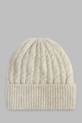 Вязаная шапка унисекс с подкладкой